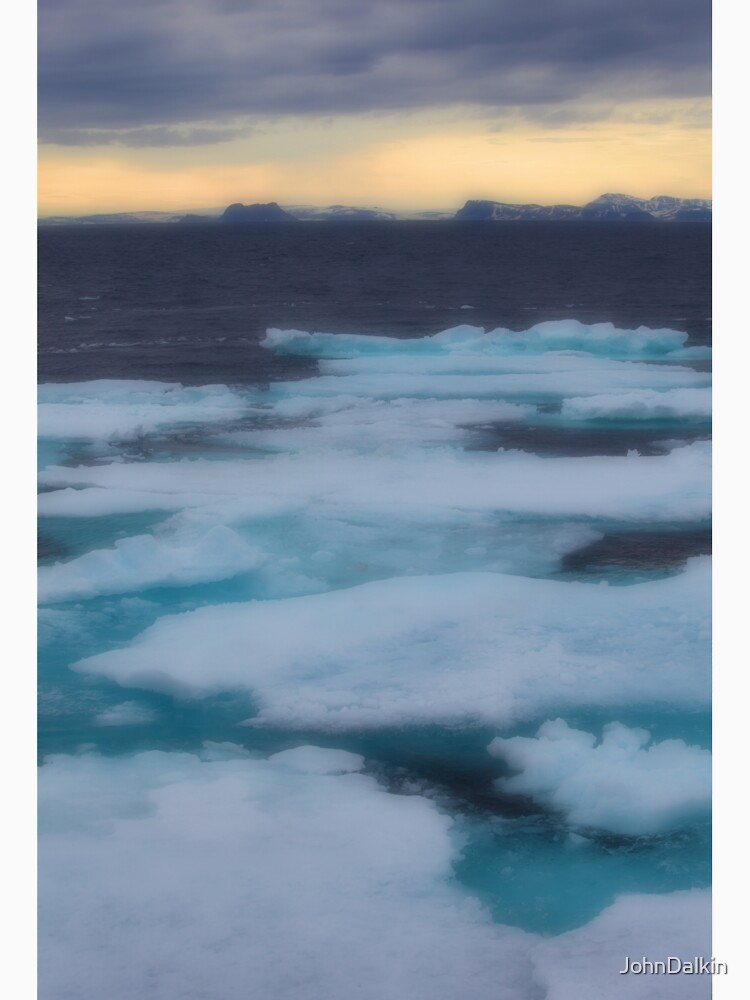Nordkappsundet Mountains and Ice Field by JohnDalkin