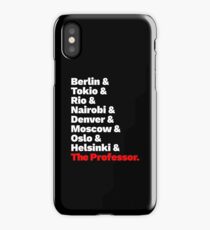 La casa de Papel list iPhone Case