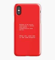 Public Transportation - Town Bicycle iPhone Case