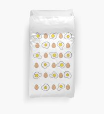 Whole eggs and fried eggs design Duvet Cover