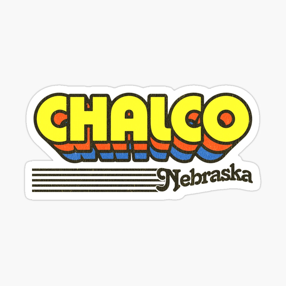 Chalco, Nebraska | Retro Stripes Sticker