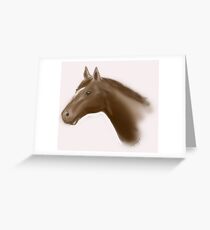 brown horse Grußkarte