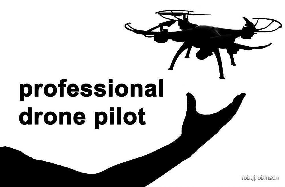 "Professional Drone Pilot" by tobyjrobinson Redbubble