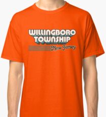Willingboro Township, New Jersey | Retro Stripes Classic T-Shirt
