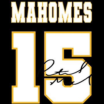 Patrick Mahomes 15 Chiefs  Sticker by fezztee