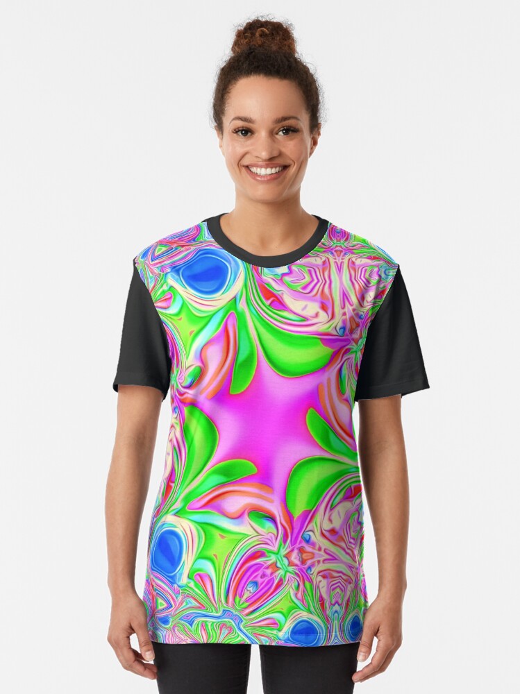 Alternate view of Colors, funky, funky! Graphic T-Shirt