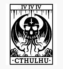 CTHULHU - TAROT CARD - LOVECRAFT Photographic Print