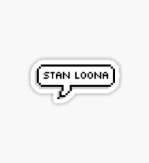stan loona pixel bubble sticker Sticker