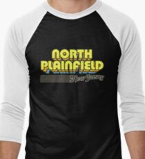 North Plainfield, New Jersey | Retro Stripes Men's Baseball ¾ T-Shirt