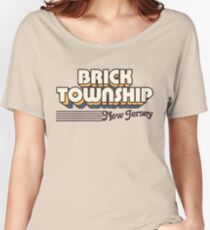 Brick Township, New Jersey | Retro Stripes Women's Relaxed Fit T-Shirt