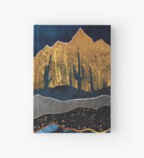 Cuaderno de tapa dura Luna del desierto de medianoche