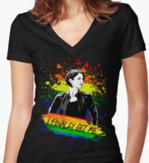 Camiseta entallada de cuello en V Alex Danvers - I finally get me