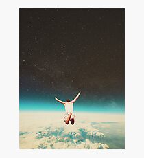 Falling with a hidden smile Photographic Print