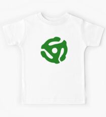 Green 45 Vinyl Record Symbol Kids Tee