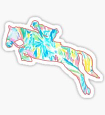 Horse Jumping - Lilly Pulitzer Sea Salt and Sun Sticker