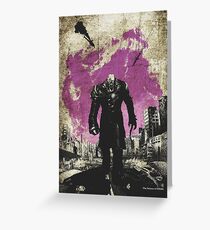 Resi Evil Minimalist Nemesis Art Greeting Card