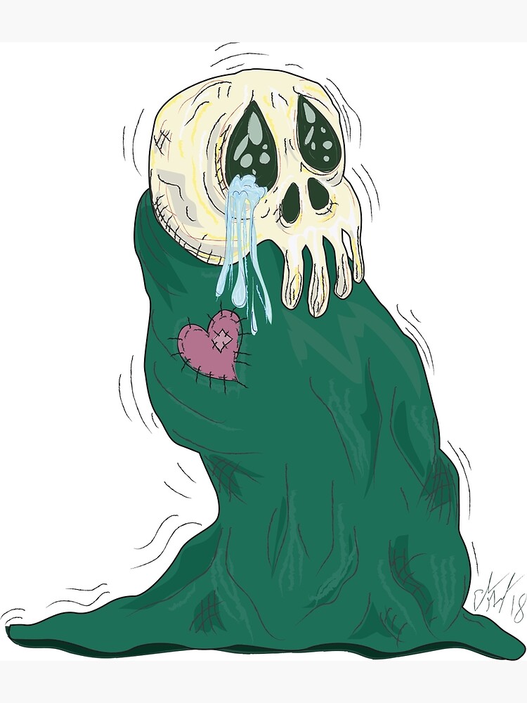 Endearing Skull Monster by GroglioArt
