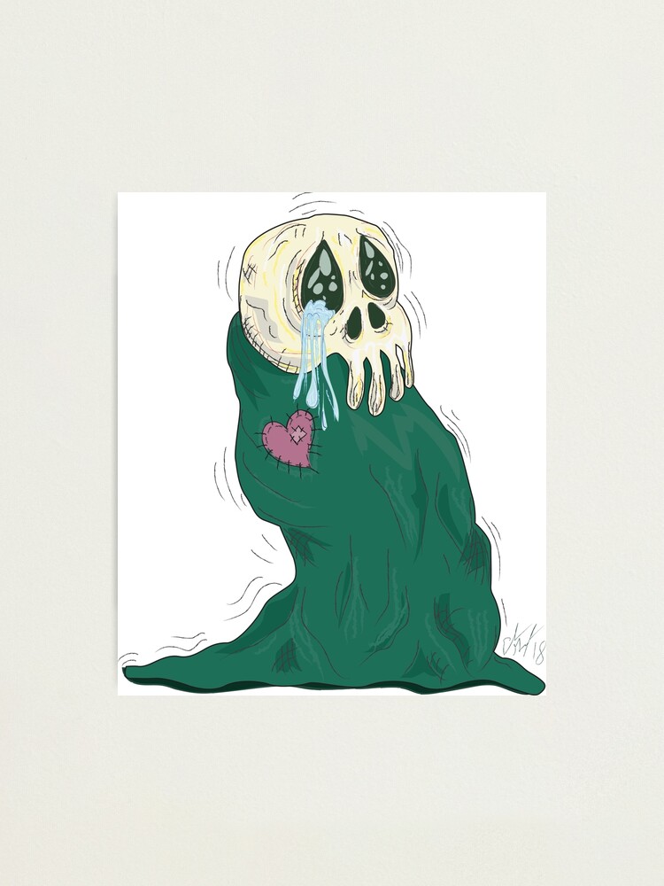 Alternate view of Endearing Skull Monster Photographic Print