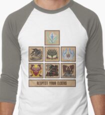Monster Hunter World Elder Dragons Baseball ¾ Sleeve T-Shirt