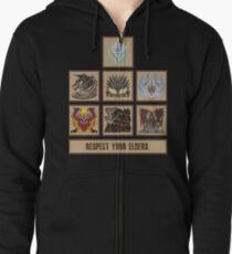 Monster Hunter World Elder Dragons Zipped Hoodie