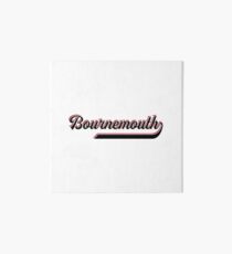 Bournemouth England - Vintage Sports Typography Art Board