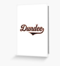 Dundee Scotland - Vintage Sports Typography Greeting Card