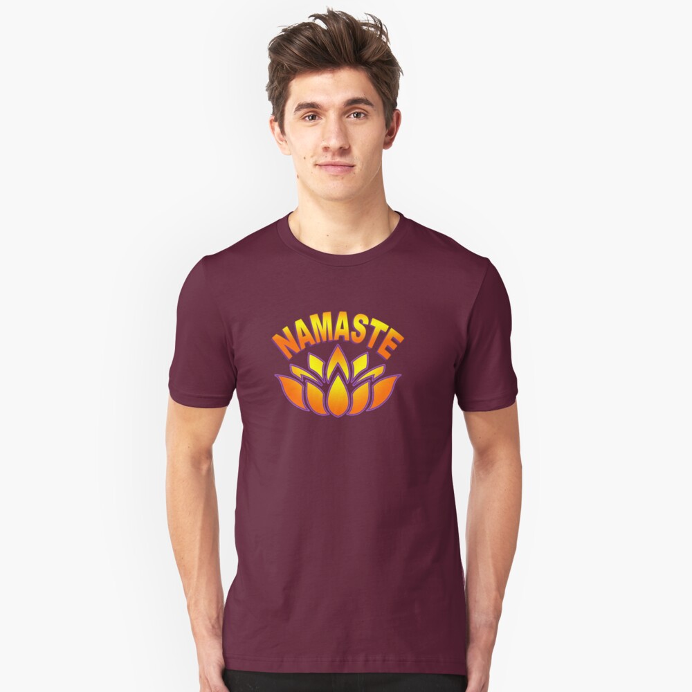 Namaste Lotus Flower Slim Fit T-Shirt