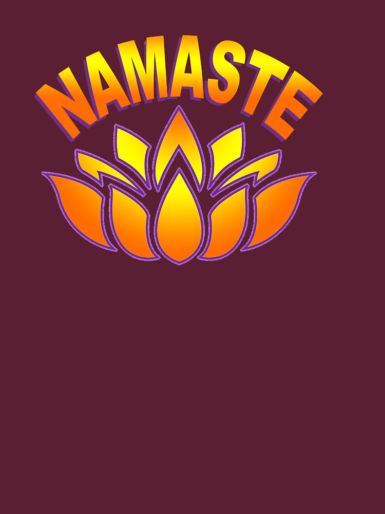 Namaste Lotus Flower by Rightbrainwoman