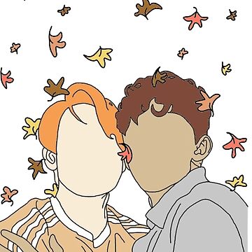 Artwork thumbnail, Nick and Charlie - Autumn Leaves (Wallpaper) by daisydance