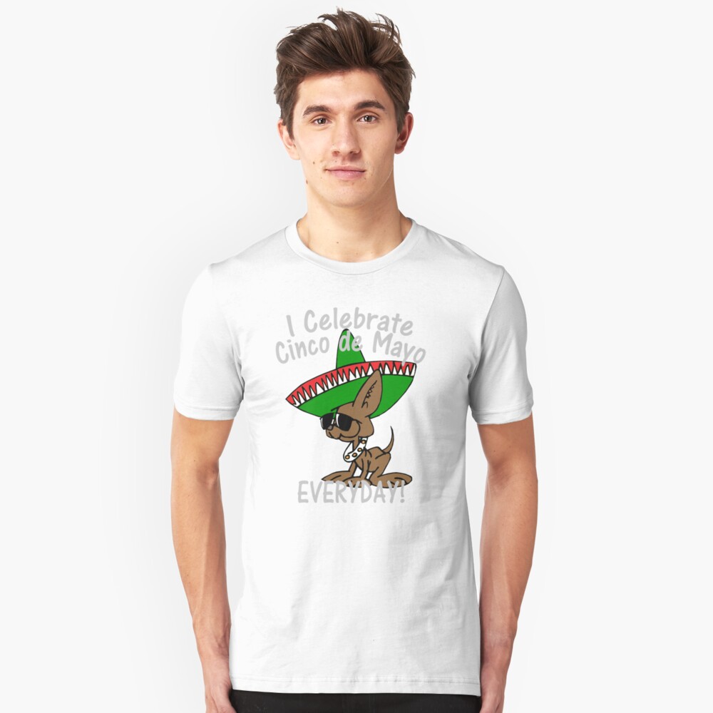 I Celebrate Cinco de Mayo Slim Fit T-Shirt