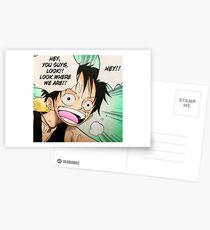 Luffy in Skypiea Postcards