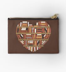 I Heart Books Zipper Pouch