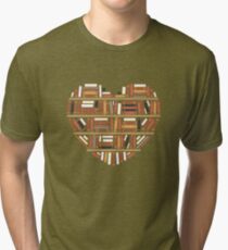 I Heart Books Tri-blend T-Shirt