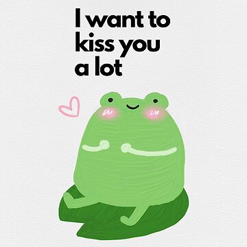 Frog Gift Enclosure Card — Hugs and Kisses XO