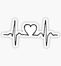 Heart Monitor Stickers | Redbubble