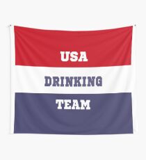 USA-trinkendes Team-Hemd / Gang Wandbehang