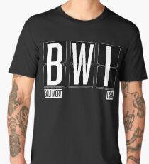 BWI - Baltimore USA Airport Code Souvenir or Gift Shirt Men's Premium T-Shirt