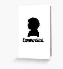 Cumberbitch silhouette design Greeting Card