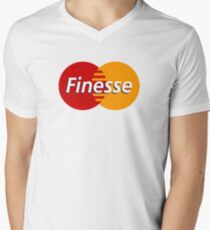 Camiseta de cuello en V Finura