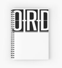 ORD - O'Hare Chicago IL Airport Code Souvenir or Gift Shirt Spiral Notebook
