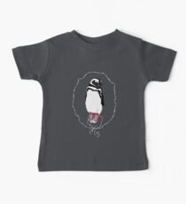 Happy Penguin in Converse Baby Tee