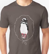 Happy Penguin in Converse Unisex T-Shirt