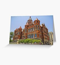Old Red Courthouse - Dallas Texas USA Greeting Card
