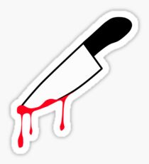 Bloody Knife Sticker Sticker