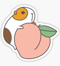 Guinea pigs with fruits pattern Sticker