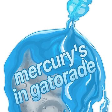 Póster for Sale con la obra «Mercurio en una bebida azul» de  KatyCreatesBits