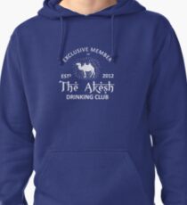 Drinking Club (Large Print): Akesh Merchandise Pullover Hoodie