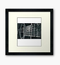 Classic Acoustic Guitar T-Shirt Framed Print