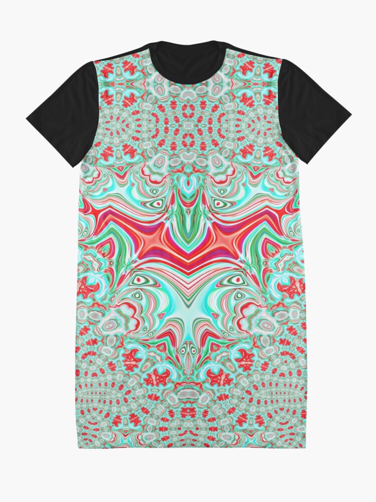 Alternate view of Abstract Bat Graphic T-Shirt Dress