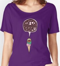 Funny Hot Summer Scoop Cone I Scream Ice Cream Lover Women's Relaxed Fit T-Shirt